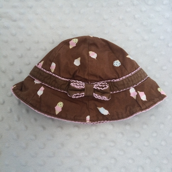 4/$20 Baby girl Gymboree ice cream sunhat 6 months - Picture 2 of 13